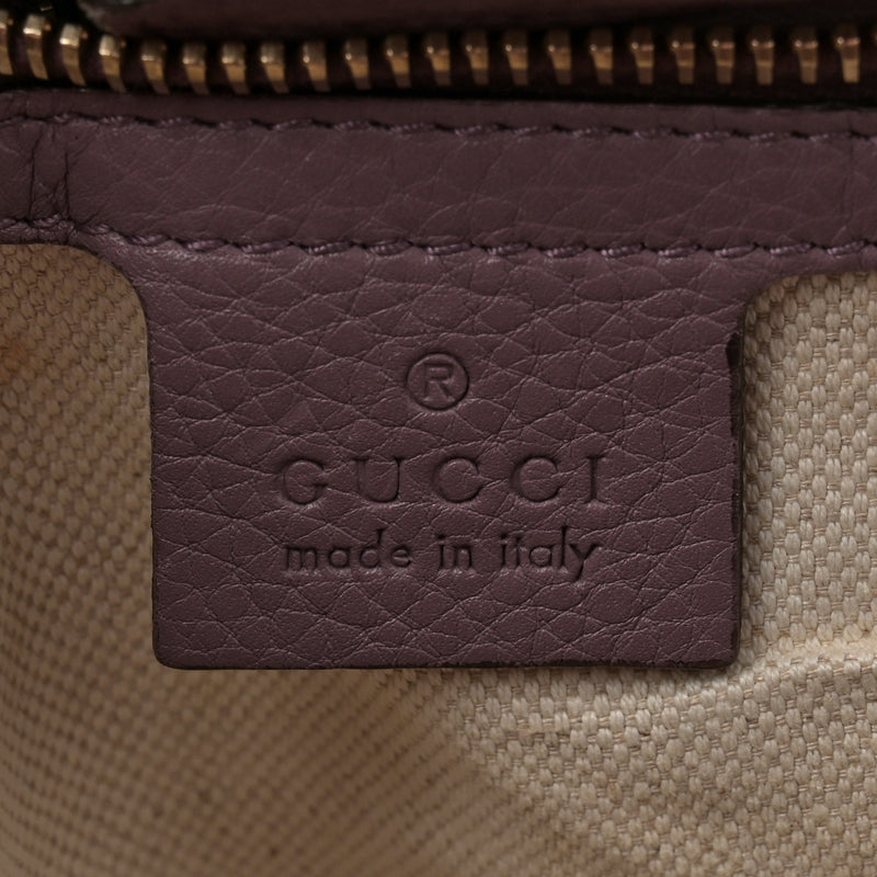 Gucci Pebbled Calfskin Medium Bamboo