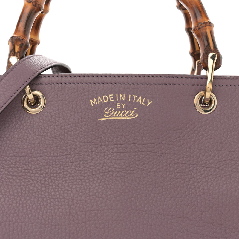 Gucci Pebbled Calfskin Medium Bamboo