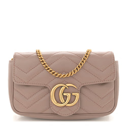 Gucci Calfskin Matelasse Super Mini Gg
