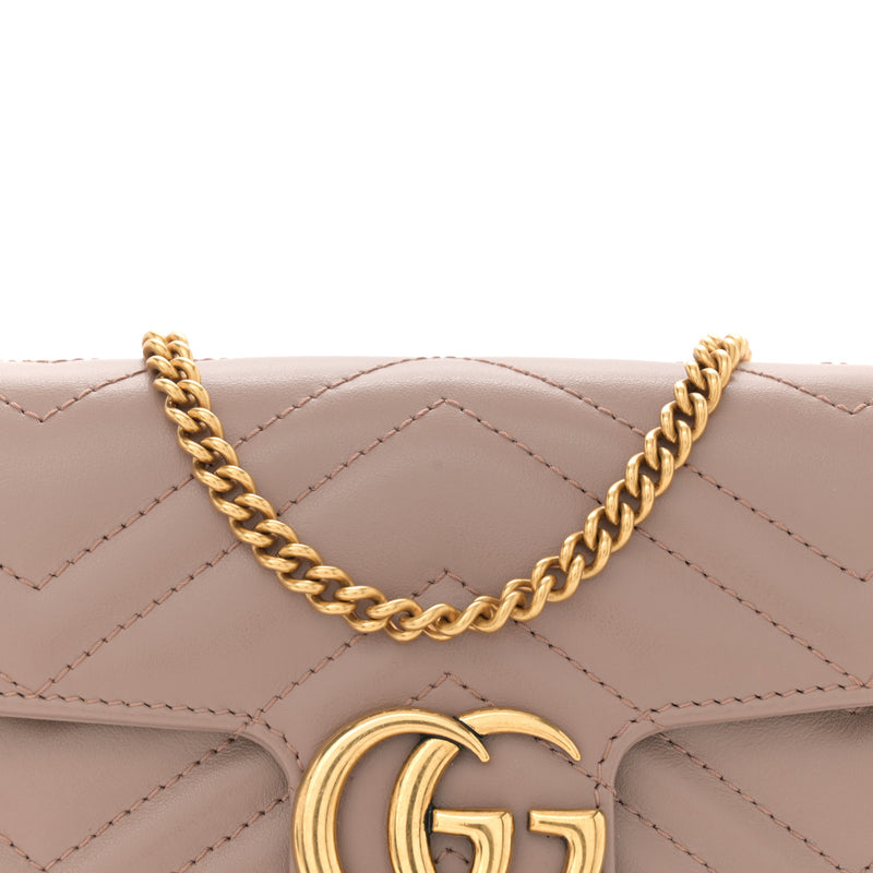 Gucci Calfskin Matelasse Super Mini Gg