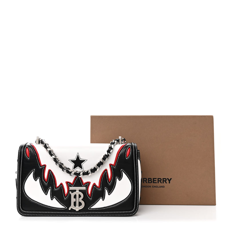 Burberry Calfskin Lola Bag White