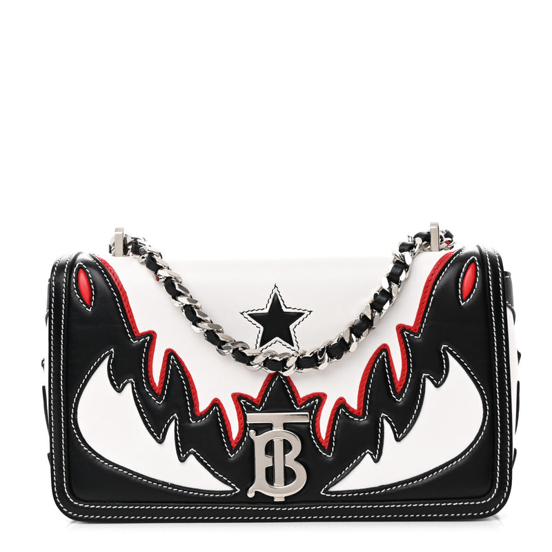 Burberry Calfskin Lola Bag White