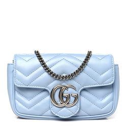 Gucci Calfskin Matelasse Super Mini Gg