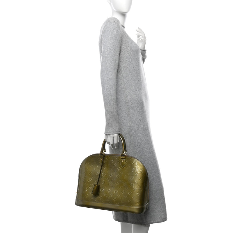 Louis Vuitton Vernis Alma Gm Gris Art