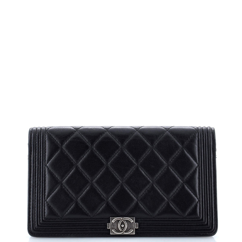 Chanel Boy Wallet On Chain Quilted