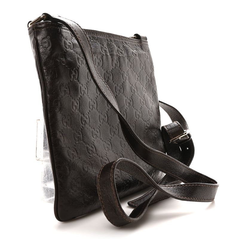 Gucci Guccissima Small Flat Messenger