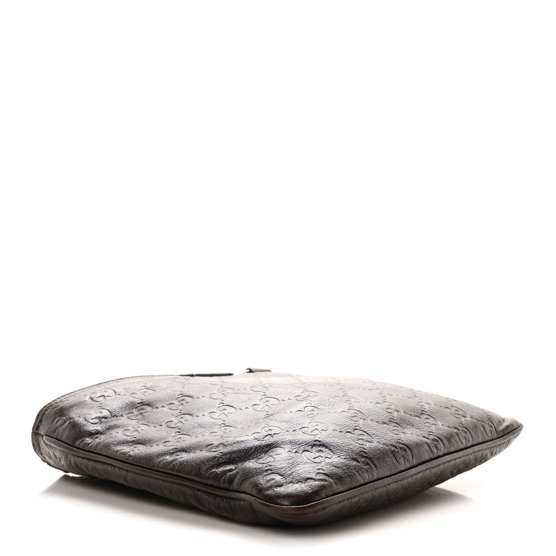 Gucci Guccissima Small Flat Messenger