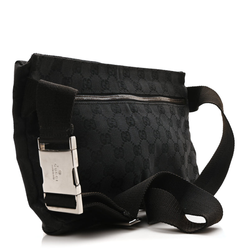 Gucci Gg Double Pocket Belt Bag Black