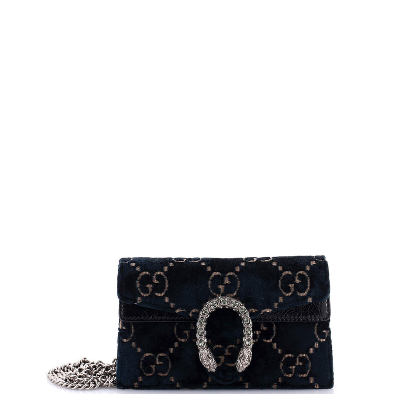 Gucci Dionysus Bag Gg Velvet Super Mini