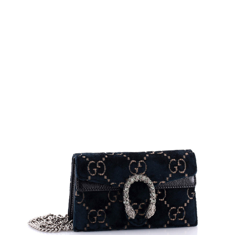 Gucci Dionysus Bag Gg Velvet Super Mini