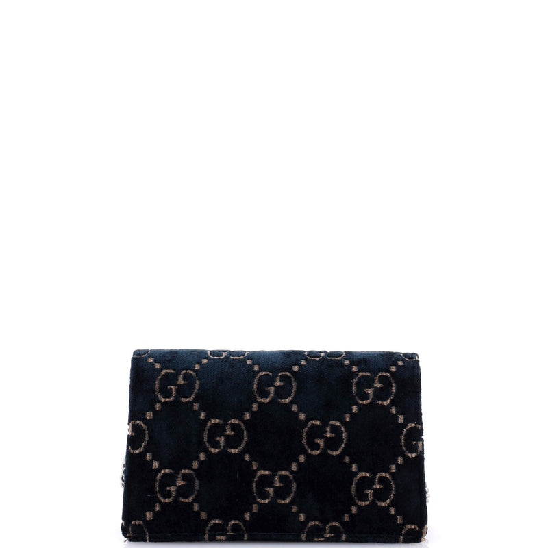 Gucci Dionysus Bag Gg Velvet Super Mini
