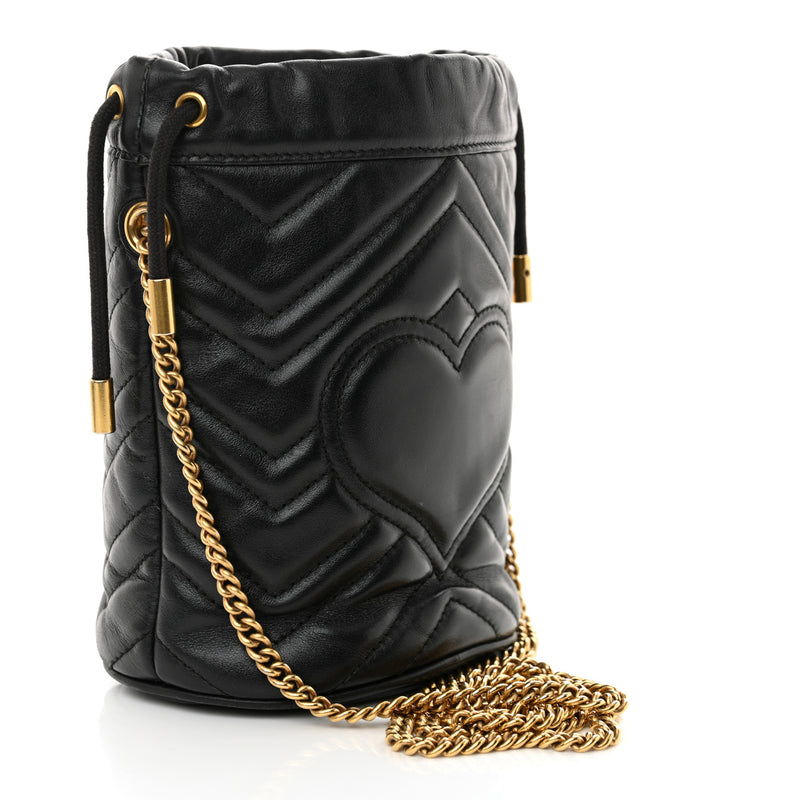 Gucci Calfskin Matelasse Mini Gg Marmont
