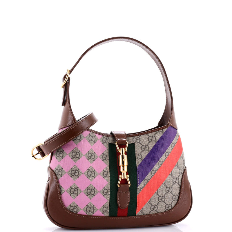 Gucci Jackie Hobo Printed Gg Coated