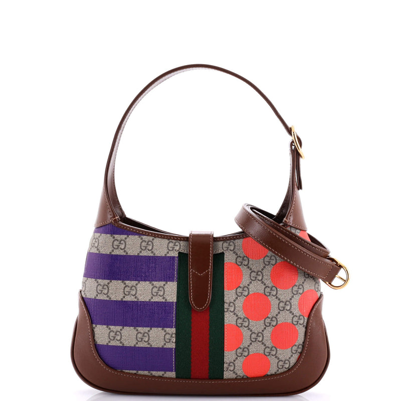 Gucci Jackie Hobo Printed Gg Coated
