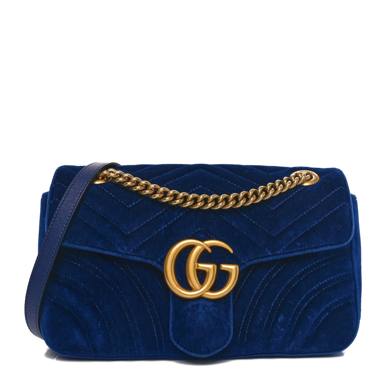 Gucci Velvet Matelasse Small Gg Marmont