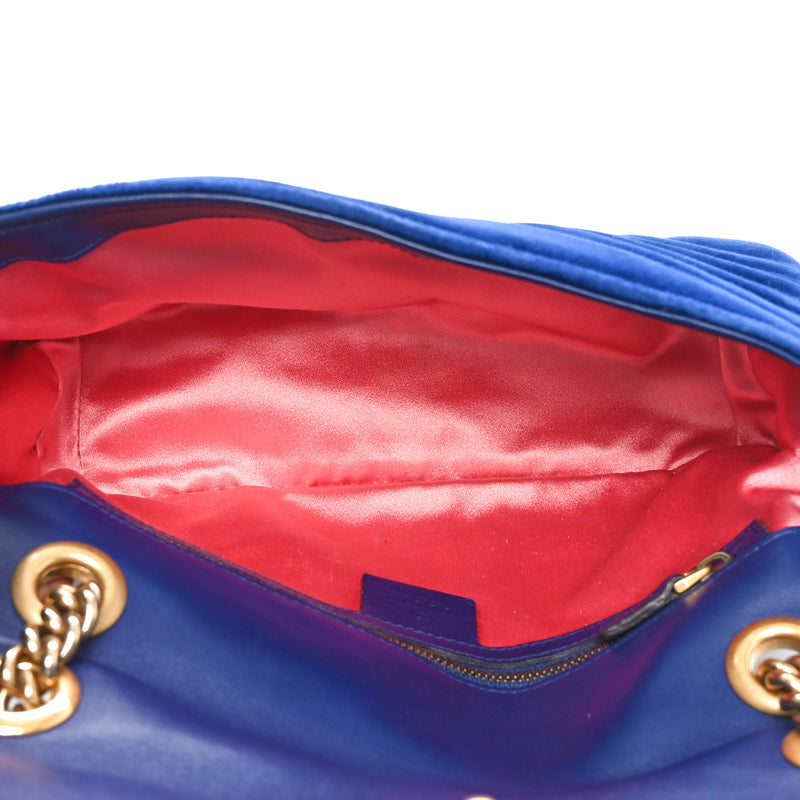 Gucci Velvet Matelasse Small Gg Marmont