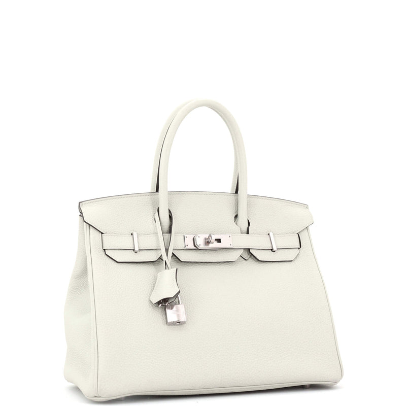 Hermes Birkin Handbag Grey Togo With