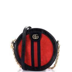 Gucci Ophidia Round Shoulder Bag Suede