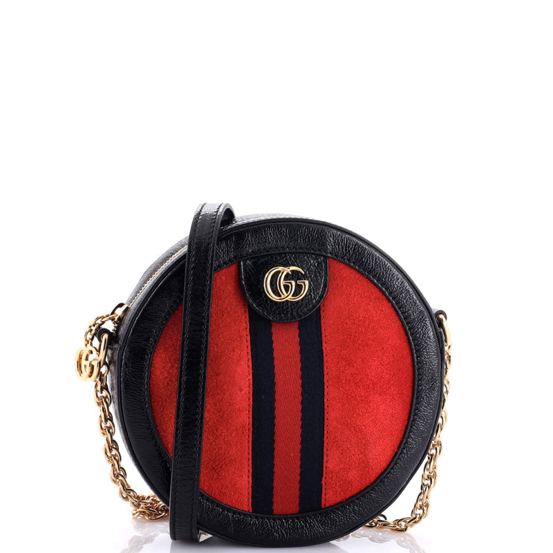 Gucci Ophidia Round Shoulder Bag Suede