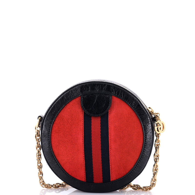 Gucci Ophidia Round Shoulder Bag Suede