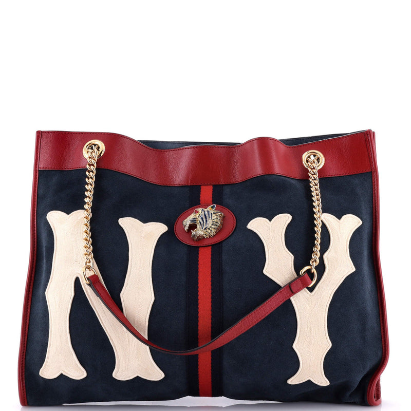 Gucci Rajah Chain Tote Suede With