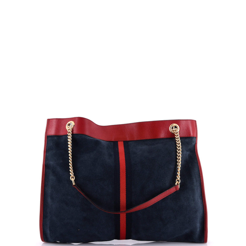 Gucci Rajah Chain Tote Suede With