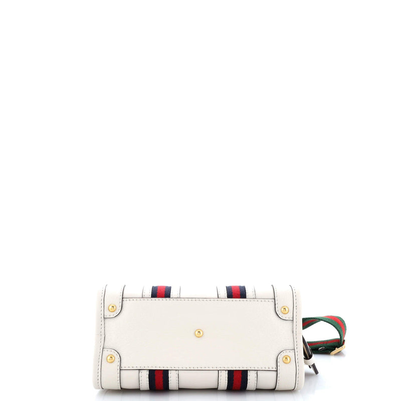 Gucci Bauletto Top Handle Bag Leather