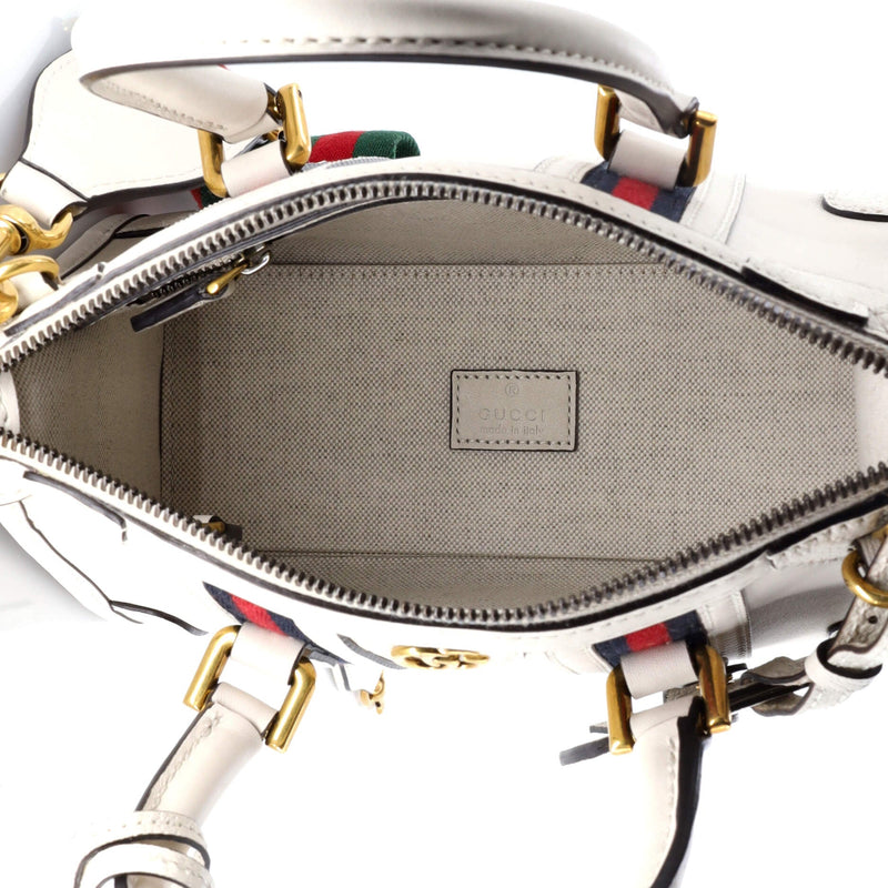 Gucci Bauletto Top Handle Bag Leather