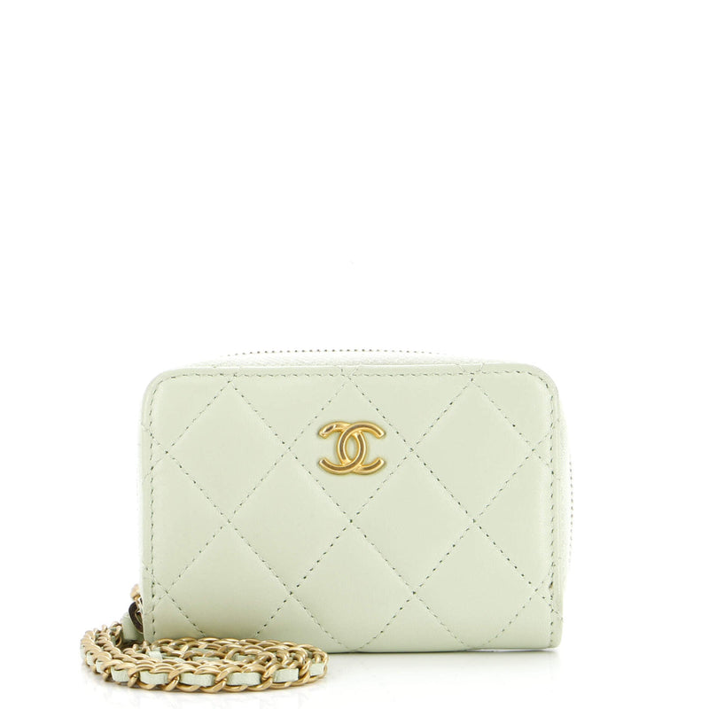 Chanel Pearl Crush Zip Around Card