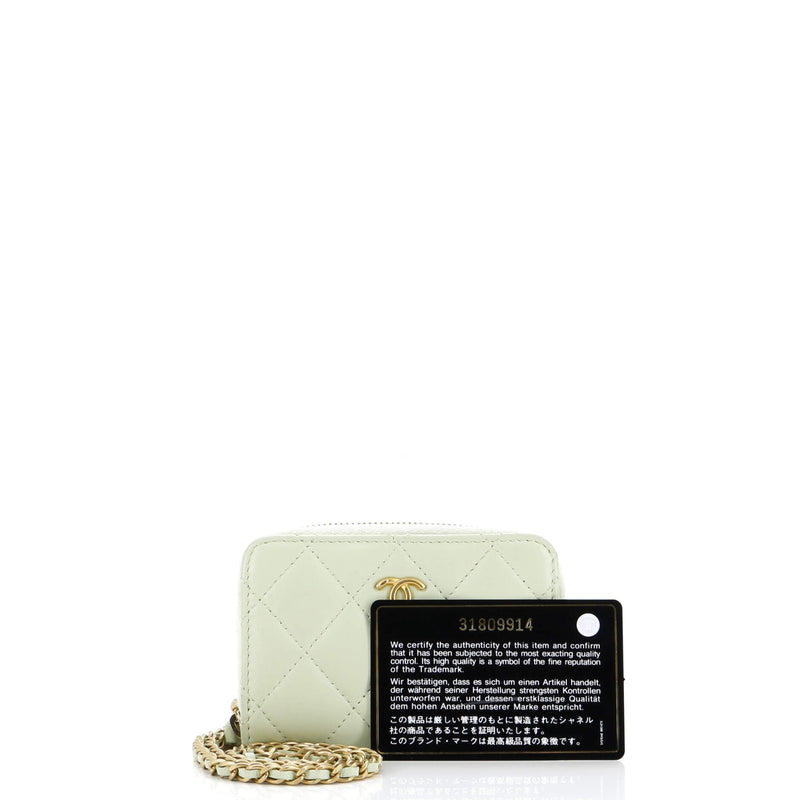 Chanel Pearl Crush Zip Around Card