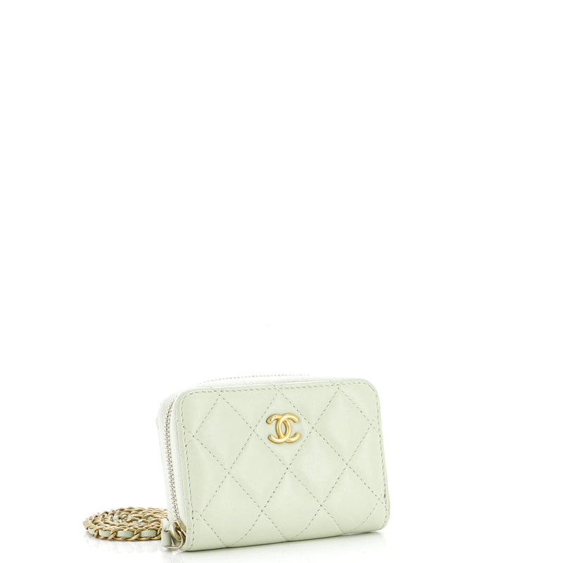 Chanel Pearl Crush Zip Around Card