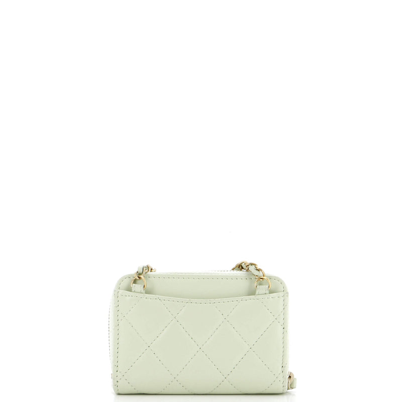 Chanel Pearl Crush Zip Around Card