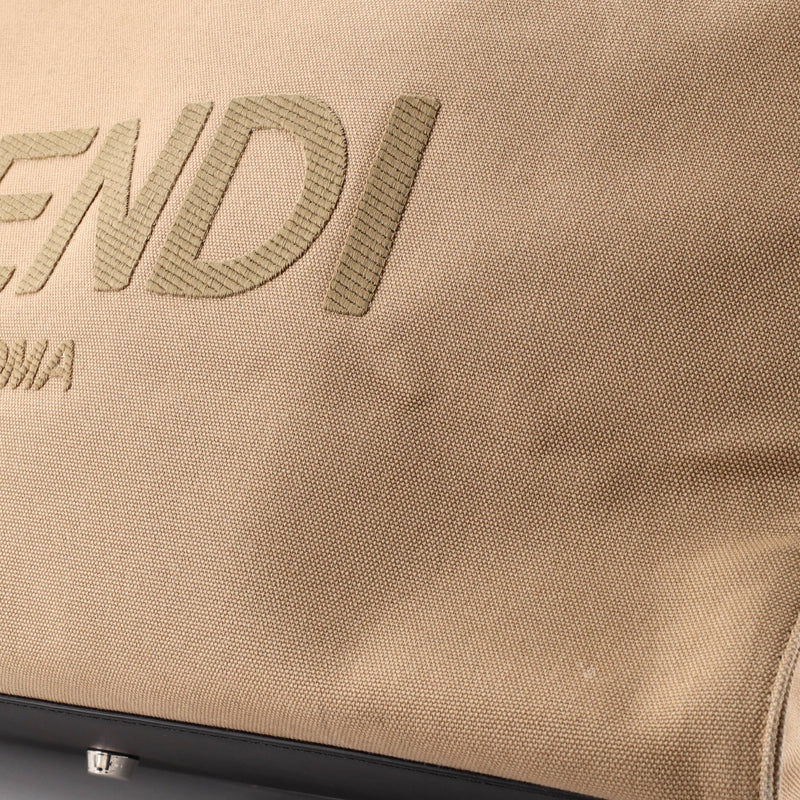 Fendi Cut Out Handle Shopper Tote Canvas