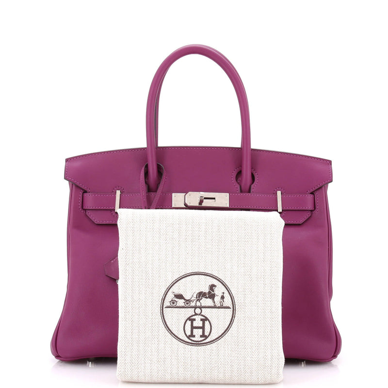 Hermes Birkin Handbag Anemone Swift With