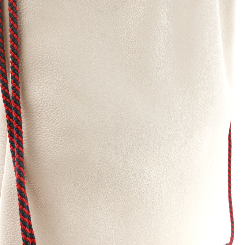 Gucci Calfskin Logo Drawstring Backpack