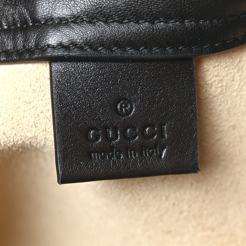 Gucci Calfskin Logo Drawstring Backpack