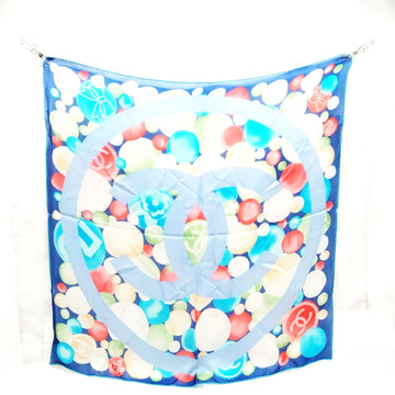 Chanel Scarf Blue Reds