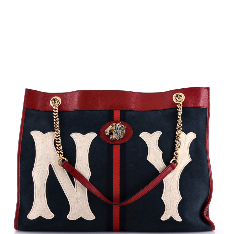 Gucci Rajah Chain Tote Suede With