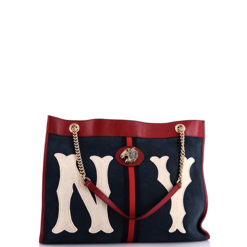 Gucci Rajah Chain Tote Suede With