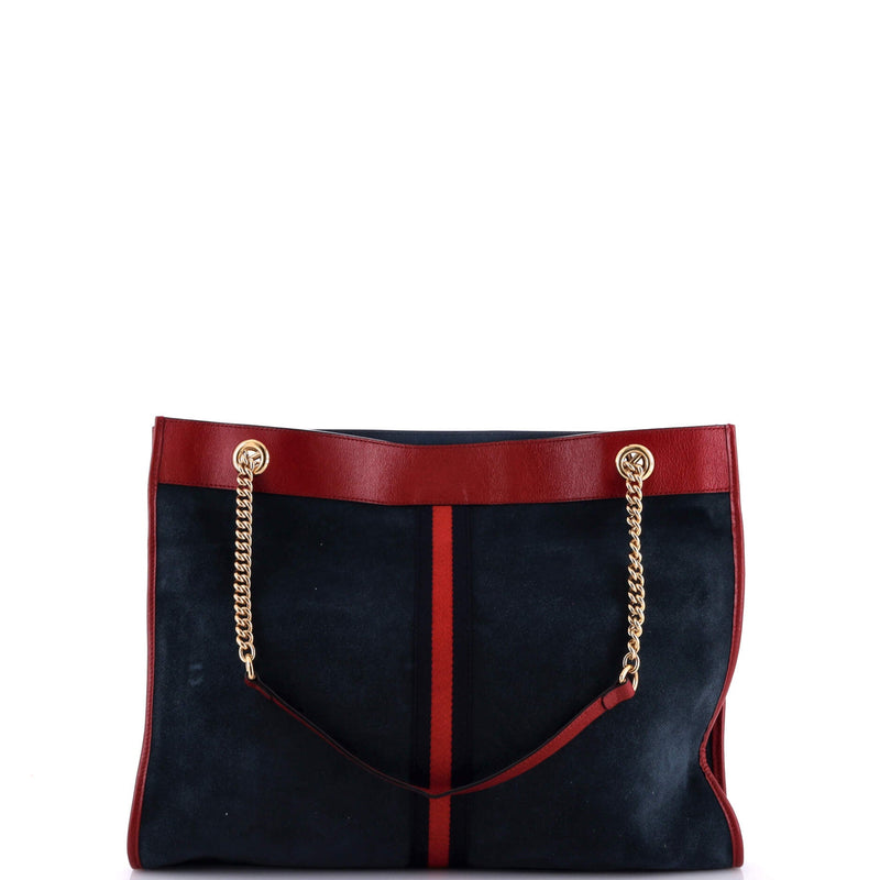 Gucci Rajah Chain Tote Suede With