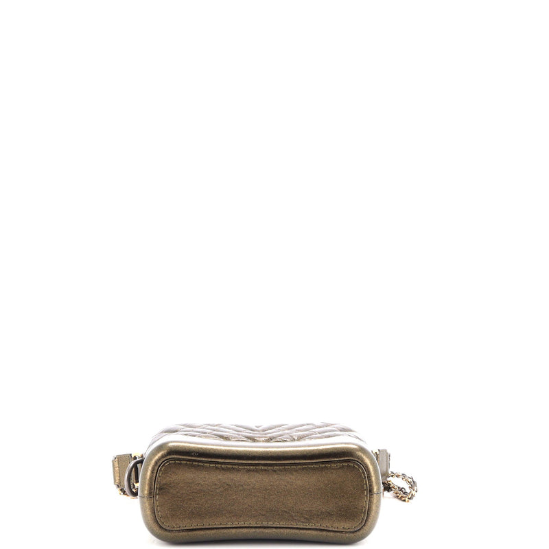 Chanel Gabrielle Hobo Chevron Metallic