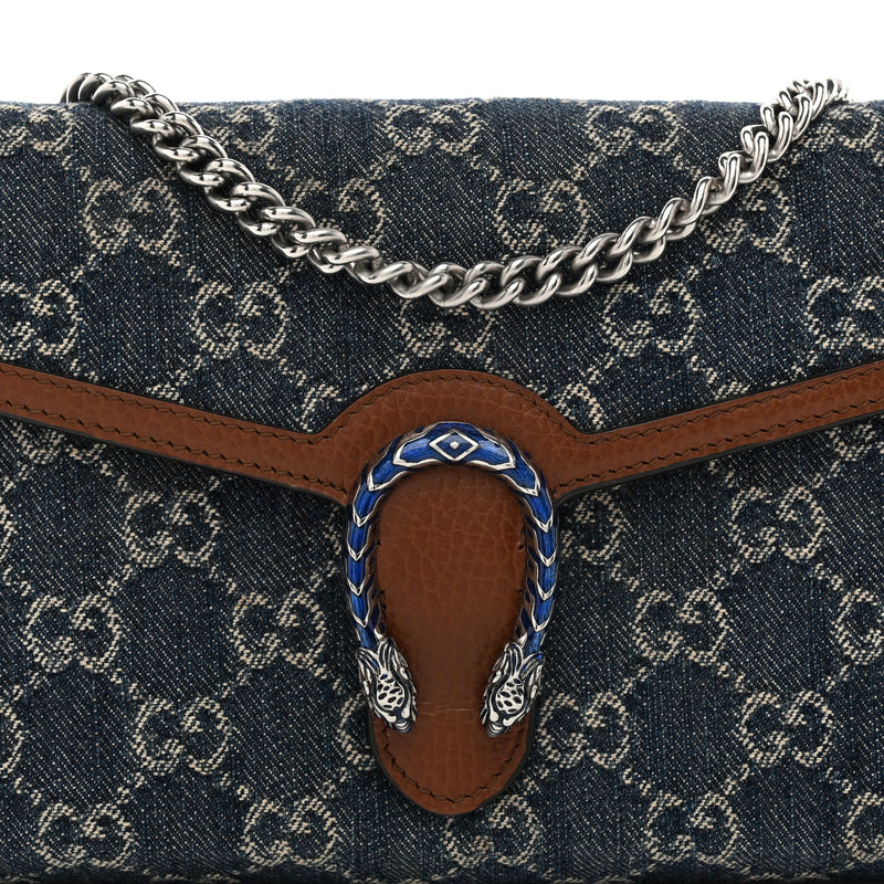 Gucci New Denim Gg Dollar Calfskin