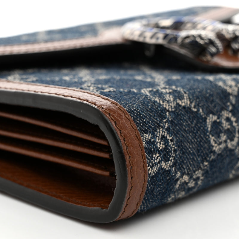 Gucci New Denim Gg Dollar Calfskin