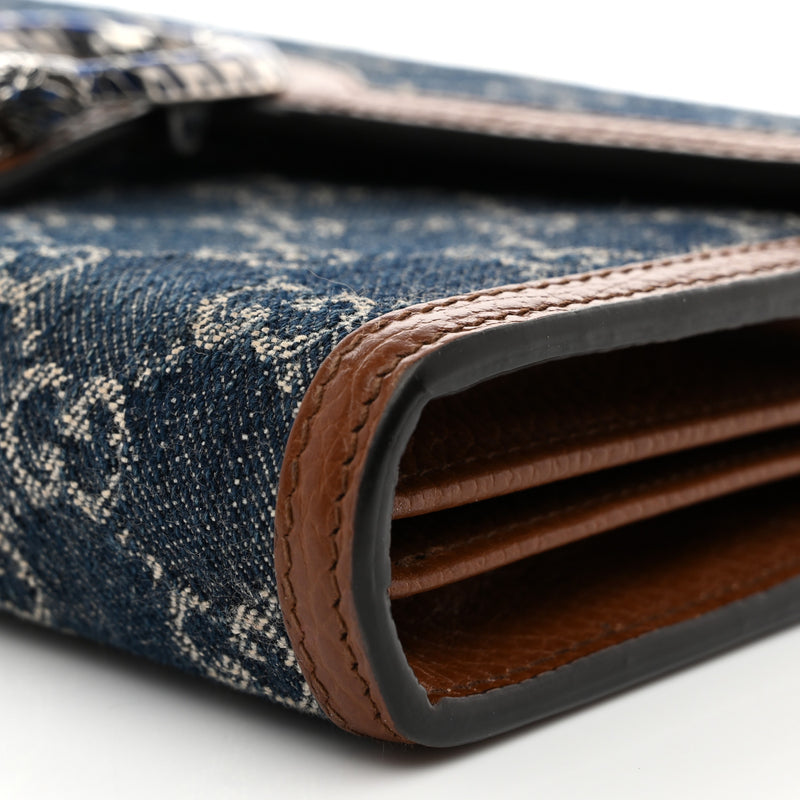 Gucci New Denim Gg Dollar Calfskin