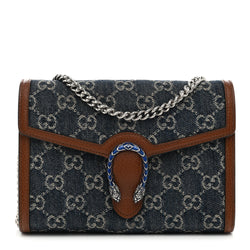 Gucci New Denim Gg Dollar Calfskin