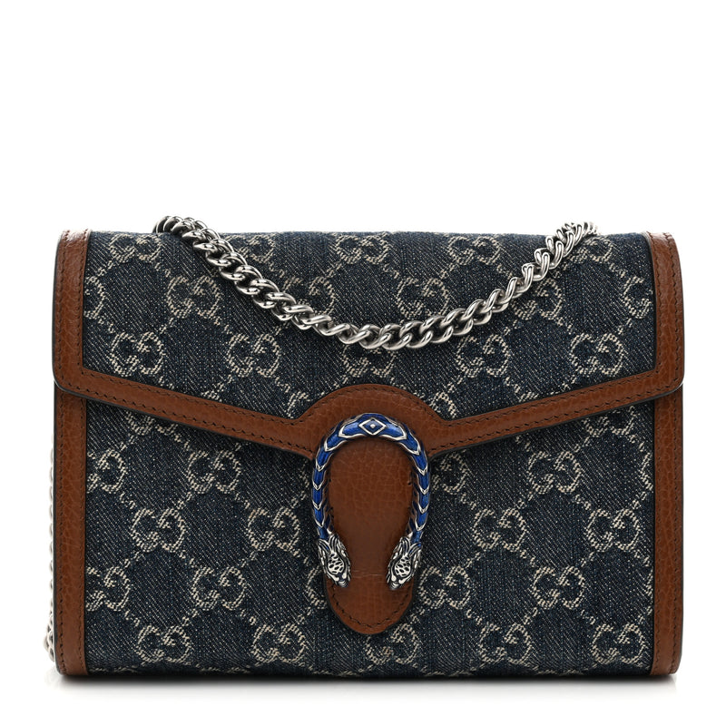 Gucci New Denim Gg Dollar Calfskin