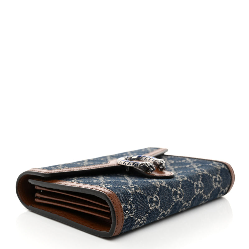 Gucci New Denim Gg Dollar Calfskin