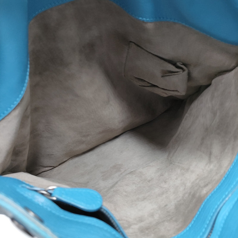 Bottega Veneta Hand Bag Blue Leather