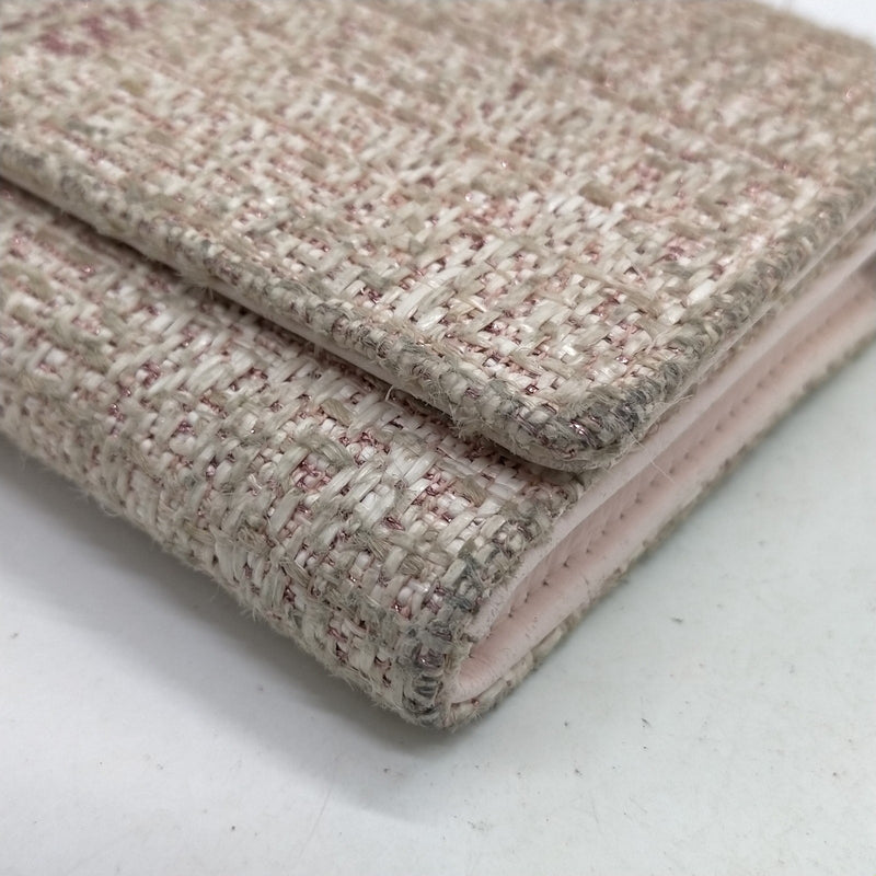Chanel Long Wallet Pink Canvas