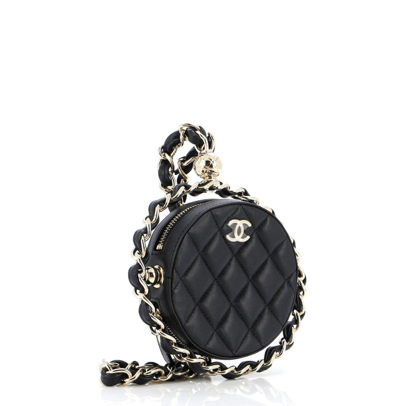 Chanel Frame Chain Around Round Clutch